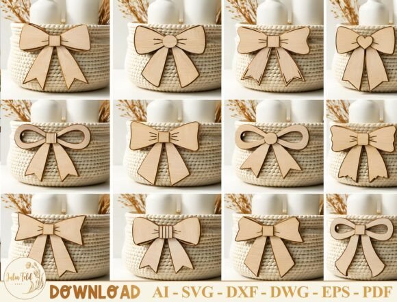 Download Wooden Bow Laser Cut File SVG Bundle - Laser cut file Collection