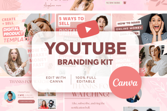 Download Professional YouTube Branding Kit Canva - Youtube Collection