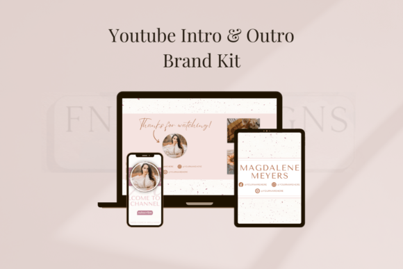 Download Youtube Intro &amp; Outro Brand Kit (Canva) - Youtube Collection