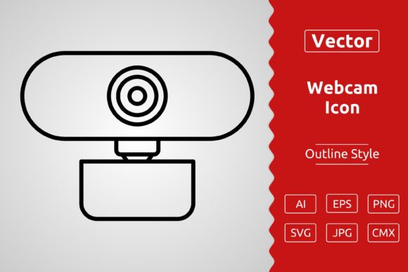 Download Vector Webcam Outline Icon Design - Webcam Collection