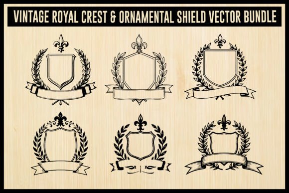 Download Vintage Crest &amp; Shield Set - Premium Resources