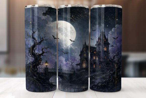 Download Gothic Haunted House Halloween Tumbler - Gothic haunted Collection