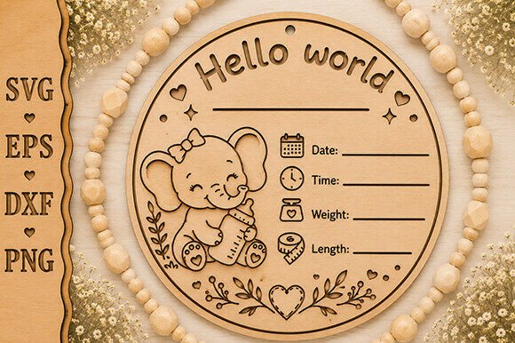 Download Baby Milestone Sign Laser Cut File - Laser cut file Collection