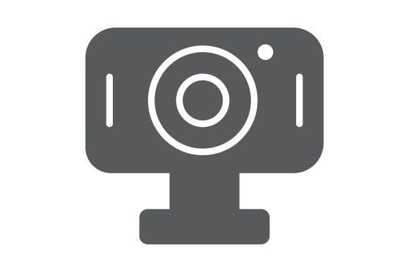 Download Webcam Glyph Icon - Webcam Collection