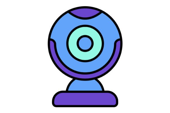 Download Webcam Filled Line Icon - Webcam Collection
