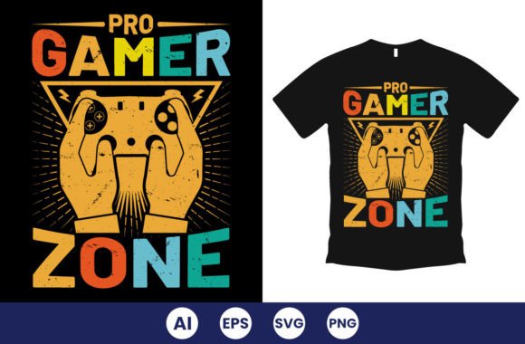 Download Pro Gamer Zone Gaming T-Shirt Design - Pro gamer Collection